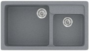 Sanitec Classic 317 Metallic Silver Νεροχύτης