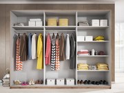 Ντουλάπα Συρόμενη Kappa με Καθρέπτες-Kafe-270 x 61 x 210 εκ.