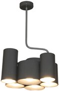 HL-3566-6P BRODY DARK GREY METALLIC PENDANT HOMELIGHTING 77-3994