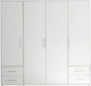 Lh-homefurniture Ντουλάπα Valencia Λευκή 206x194x58cm A_24116_VAL
