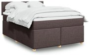 ΚΡΕΒΑΤΙ BOXSPRING ΜΕ ΣΤΡΩΜΑ ΣΚΟΥΡΟ ΚΑΦΕ 160X200 ΕΚ ΥΦΑΣΜΑΤΙΝΟ 3289027