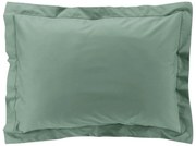 Μαξιλαροθήκη Percaline Douceur d'intérieur από βαμβάκι περκάλι 78TC, με ραφή Oxford και διαστάσεις 50x70cm - Lime Green
