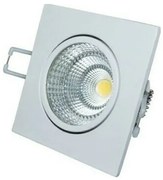 SQUARE N.MAT MOV. LED SPOT 6W 3000K 410Lm COB 230V 60° Ra80 ACA THEROC630SNM