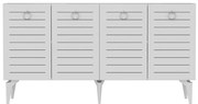 Μπουφές Arona 475OLV2673 150x40x79cm White Μοριοσανίδα, Μελαμίνη