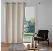 Κουρτίνα Συσκότισης Olympe Douceur d'intérieur με τρουκς και διαστάσεις 140x260cm - Natural