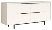 Buffet Lebon melamine white-black 160x44.5x74cm 160x44.5x74 εκ.