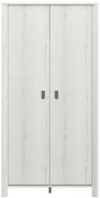 Insi Lugano ντουλάπα με 2 πόρτες 104x60x208εκ. Whitewashed Oak  0181.GM95