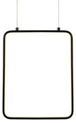 ΚΡΕΜΑΣΤΟ Φ/Σ LED 15W 3000K 1390LM ΜΑΥΡΟ ΜΕΤΑΛΛΙΚΟ 26X14XH142CM SYMETRIA ACA V30LEDP26BK
