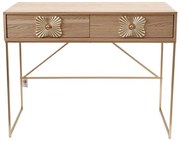 Κονσόλα Mdf Καφέ-Χρυσή 100x39x77εκ. Zen Collection 24.39.51290