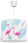 Φωτιστικό Οροφής Παιδικό Flamingo KL-0021 E27 Φ35cm 20cm Pink-Multi Metanor Metal, Fabric