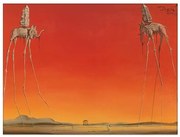 Εκτύπωση τέχνης Les Elephants, Salvador Dalí