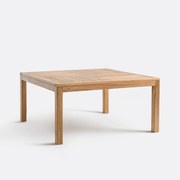 Τετράγωνο τραπέζι κήπου από μασίφ ξύλο teak, Angoula