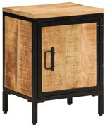 vidaXL Κομοδίνο 40 x 30 x 52,5 εκ. Μασίφ Ακατέργαστο Ξύλο Μάνγκο