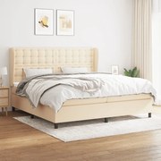 ΚΡΕΒΑΤΙ BOXSPRING ΜΕ ΣΤΡΩΜΑ ΚΡΕΜ 200X200 ΕΚ. ΥΦΑΣΜΑΤΙΝΟ 3128314