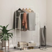 vidaXL Ράφι Ρούχων Μονόχρωμο Λευκό