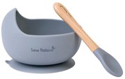 Παιδικό Σετ Φαγητού 2τμχ Saro Nordic Wave Blue Grey 17392