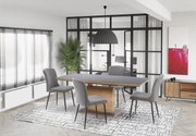 CONCORD extension table, color: top - dark grey, leg - golden oak DIOMMI V-CH-CONCORD-ST DIOMMI-60-20533