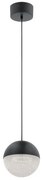 Κρεμαστό Φωτιστικό Οροφής LED 21W Moonlit  Ζιρκόν  Quintiesse Elstead Lighting-QN-MOONLIT-P-MBK-Μαύρο QN-MOONLIT-P-MBK