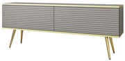 Lh-homefurniture Έπιπλο τηλεόρασης ORO_MDF γκρι + χρυσό 135x53x32cm P_ORO_STV_Sz_MDF_GL