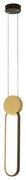 Φωτιστικό Οροφής Μονόφωτο LED Dimmable Zambelis 23100 Gold Matt