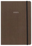 Next ημερολόγιο 2025 fabric ημερήσιο flexi καφέ με λάστιχο 14x21εκ. τμχ.