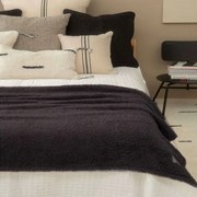 Βρεφικό Κουβερτάκι Tedy LBTCATEDY120PNE Black Calma House Κούνιας 120x180cm Polyester