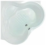 SANITEC 532 Carla Γωνιακή Μπανιέρα Ακρυλική 125x125cm