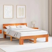 vidaXL Σκελετός Κρεβατιού Καφέ κεριού 160 x 200 cm Μασίφ ξύλο πεύκου