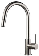 Eurorama Inox 702600  Υψηλή Μπαταρία Κουζίνας Inox Με  Περιστρεφόμενο αποσπώμενο Ρουξούνι Με Συρόμενο Ντους
