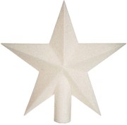 Χριστουγεννιάτικη Κορυφή Δέντρου 22εκ. A-S Glitter White 184433