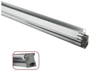 Σκαφάκι Γραμμικό Φωτιστικό G5 28W IP20 GNT528MLF Aca-GNT528MLF-Ασημί GNT528MLF