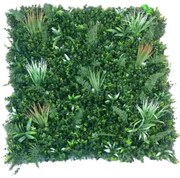 Supergreens Τεχνητή Φυλλωσιά Φτέρη με Χορτάτι Πράσινη 100x100 εκ