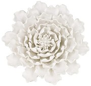 Artekko Flower Διακοσμητικό Επιτοίχιο Λουλούδι Κεραμικό Λευκό (23.5x23.5x7.5)cm Artekko AV9077