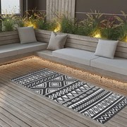 vidaXL Χαλί εξωτερικού χώρου ARAKIL Μαύρο 80x150 cm PP