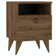 Κομοδίνο Barlo 835PUQ2702 40x36,8x55cm Walnut