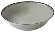 Estia 07-16432 Pearl Σαλατιέρα από Πορσελάνη 23x23cm, Γκρι