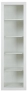 MATIS Βιτρίνα στήλη Wood 55 Άσπρη Matis550509