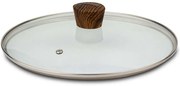 Καπάκι Μαγειρικών Σκευών Nature 10-144-153 Φ26x7,5cm Clear-Brown Nava Steel,Glass