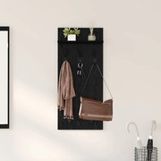vidaXL Τοίχου Κρεμάστρα Μαύρη δρυς 90 x 40 x 10 εκ Επεξεργασμένο ξύλο