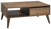 Τραπέζι Σαλονιού Slide 0118704 110x65x42cm Walnut