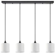Κρεμαστό Φωτιστικό Οροφής Ύφασμα ADEPT H300 Φ85 Homelighting-77-9021-Λευκό 77-9021