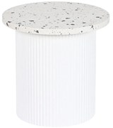 Βοηθητικό Τραπέζι Home ESPRIT Λευκό Ξύλο MDF Terrazzo 40 x 40 x 37,5 cm