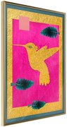 Αφίσα - Native American Hummingbird - 40x60 - Χρυσό - Χωρίς πασπαρτού