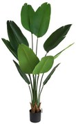 Τεχνητό Δέντρο Bird Of Paradise NP717_160 Ύψος 160cm Green New Plan Πλαστικό, Ύφασμα