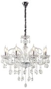 Artekko Artekko Chandelier Nouli Πολυέλαιος 8φωτος Διάφανο Κρύσταλλο (70x70x70)cm 023-3031