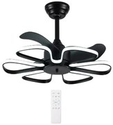 Ανεμιστήρας Οροφής Με LED Φως 96W Φ55x35cm Μαύρος HLL-0174 POWERTECH HLL-0174