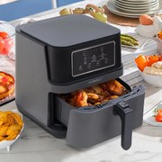 Φριτέζα αέρος - AirFryer LUXELL με αποσπώμενο κάδο 7,5lt χρώμα μαύρο 1550-1850W-LXAF01
