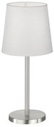 Επιτραπέζιο Φωτιστικό Νίκελ Eve Η30 Φ14 Fischer Honsel-850103-Λευκό 850103