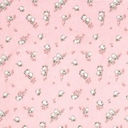 Πάνα Χασές Φανελένια Μπεμπέ 80x80εκ. Birds 15 Pink Dimcol