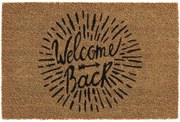 Πατάκι Εισόδου E-Coco 001 Welcome Back 40X60cm Beige-Black Sdim 40Χ60